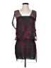 Leon Max 100% Silk Paisley Burgundy Cocktail Dress Size XS - photo 1