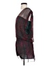 Leon Max 100% Silk Paisley Burgundy Cocktail Dress Size XS - photo 5