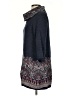 Moth Paisley Blue Turtleneck Sweater Size S - photo 5