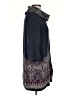 Moth Paisley Blue Turtleneck Sweater Size S - photo 4