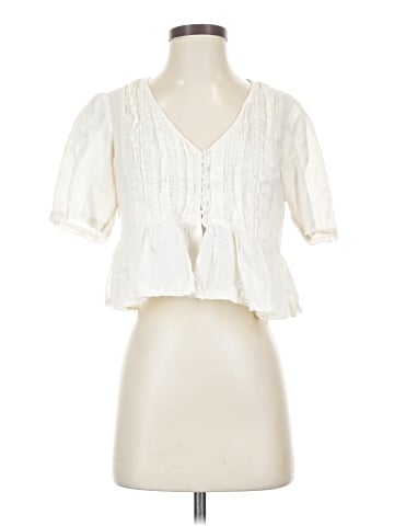 American Eagle Outfitters Short Sleeve Blouse (view 1)