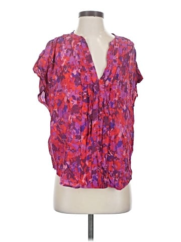 Joie Short Sleeve Silk Top (view 1)