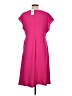 Connected Apparel 100% Polyester Solid Pink Casual Dress Size 12 (petite) - photo 2