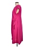 Connected Apparel 100% Polyester Solid Pink Casual Dress Size 12 (petite) - photo 5