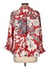 Talbots 100% Polyester Floral Red 3/4 Sleeve Blouse Size 12 - photo 2