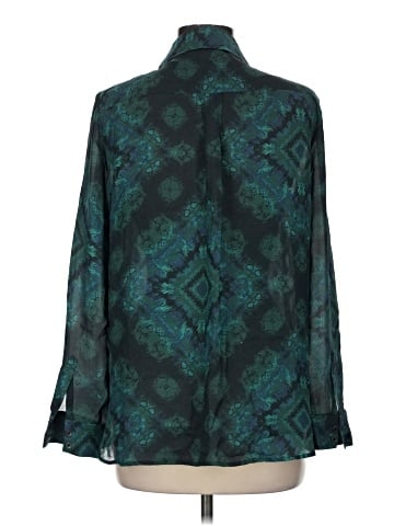 Haute Hippie Long Sleeve Silk Top (view 2)