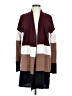 Bellamie Color Block Burgundy Cardigan Size M - photo 1
