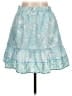 Assorted Brands 100% Polyester Paisley Blue Casual Skirt Size L - photo 1