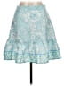 Assorted Brands 100% Polyester Paisley Blue Casual Skirt Size L - photo 2