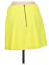 Alice + Olivia 100% Polyester Solid Yellow Casual Skirt Size 8 - photo 2