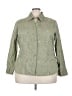 Cato Green 3/4 Sleeve Button-Down Shirt Size 22 - photo 1
