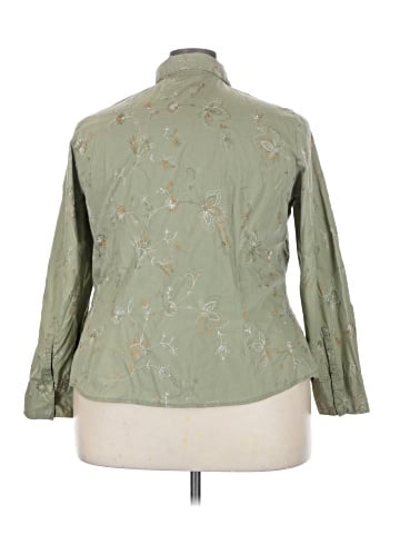 Cato 3/4 Sleeve Button-Down Shirt (view 2)