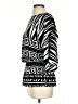 Chico's 100% Polyester Graphic Black Casual Dress Size Sm (0) - photo 5