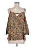 Meraki 100% Polyester Tan 3/4 Sleeve Blouse Size M - photo 1