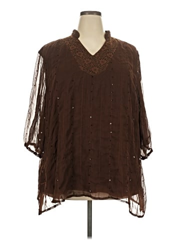 Maggie Barnes 3/4 Sleeve Blouse (view 1)