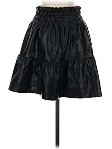 By Anthropologie Faux Leather Skirt (view 1)