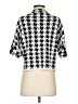 Max Mara Houndstooth Silver 3/4 Sleeve Blouse Size S (estimated) - photo 2