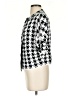 Max Mara Houndstooth Silver 3/4 Sleeve Blouse Size S (estimated) - photo 5