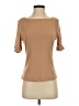Les Serein 100% Polyester Tan Short Sleeve Top Size S - photo 1