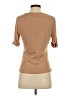 Les Serein 100% Polyester Tan Short Sleeve Top Size S - photo 2