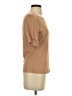 Les Serein 100% Polyester Tan Short Sleeve Top Size S - photo 4