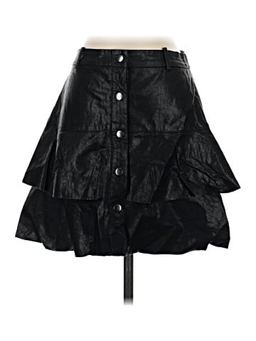 Zara Faux Leather Skirt (view 1)