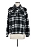Ethyl 100% Polyester Plaid Black Jacket Size M - photo 1