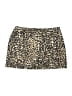 Miss Selfridge Animal Print Gold Tan Skort Size 8 - photo 1
