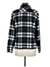 Ethyl 100% Polyester Plaid Black Jacket Size M - photo 2