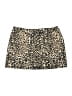 Miss Selfridge Animal Print Gold Tan Skort Size 8 - photo 2