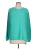 525 America 100% Cotton Solid Teal Pullover Sweater Size L - photo 1