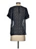 Suno Blue Short Sleeve Blouse Size S - photo 2