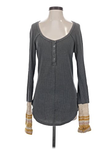 Free People Long Sleeve Henley (view 1)