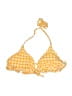 Wild Fable Checkered-gingham Yellow Swimsuit Top Size S - photo 1
