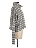 Vestique Stripes Gray Turtleneck Sweater Size M - photo 4