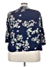 St. John's Bay 100% Rayon Blue 3/4 Sleeve Blouse Size 3X - photo 2