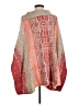 Caslon Aztec Or Tribal Print Red Poncho Size M (petite) - photo 2