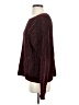 INC International Concepts 100% Polyester Tweed Burgundy Pullover Sweater Size S - photo 5
