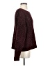 INC International Concepts 100% Polyester Tweed Burgundy Pullover Sweater Size S - photo 4