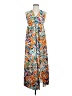 Simplee 100% Polyester Tropical Orange Casual Dress Size M - photo 1