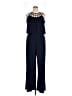 Colleen Lopez Solid Blue Jumpsuit Size 1X - photo 1