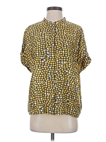 CAbi Short Sleeve Silk Top (view 1)