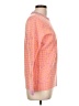 Brandon Maxwell 100% Wool Houndstooth Orange Wool Pullover Sweater Size L - photo 4