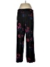 Cuddl Duds Floral Black Casual Pants Size L - photo 2
