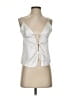 Zara Ivory Silver Sleeveless Blouse Size XS - photo 1