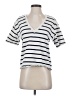 Zara 100% Cotton White Short Sleeve Top Size S - photo 1