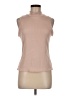 Attention 100% Polyester Tan Short Sleeve Turtleneck Size M - photo 1