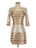 As U Wish Metallic Gold Cocktail Dress Size S - photo 1