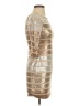 As U Wish Metallic Gold Cocktail Dress Size S - photo 4