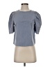 Drew Blue Short Sleeve Top Size S - photo 1